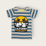 GRAPHIC PRINTED STRIPED T-SHIRT (FRONT)